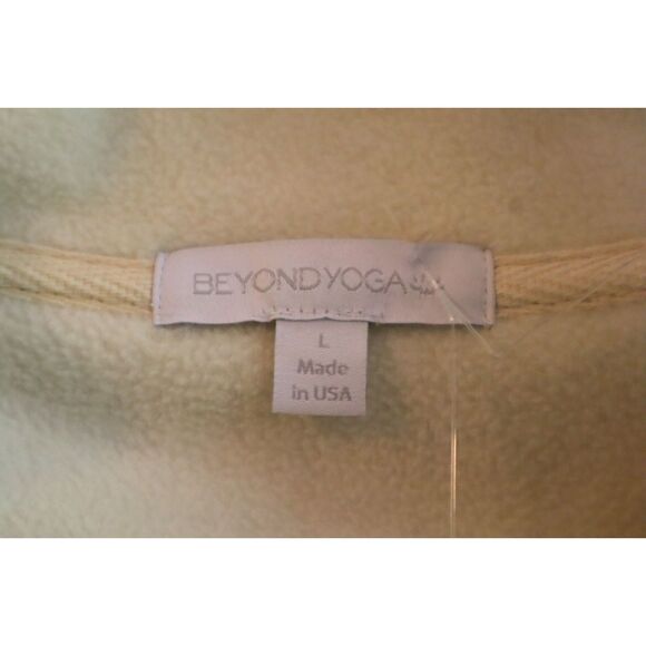 Beyond Yoga FP7818 Women's Sz L Cream New Terrain 1/4 Zip Fleece Pullover - Picture 3 of 6